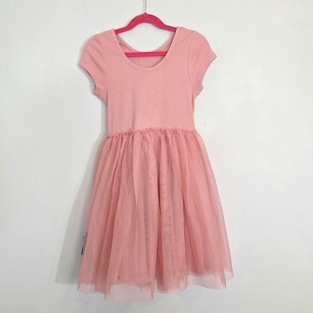 Mini Boden Katie Unicorn Appliqué Pink Tulle Cotton Princess Dress Girls SZ 8-9y - Picture 8 of 11